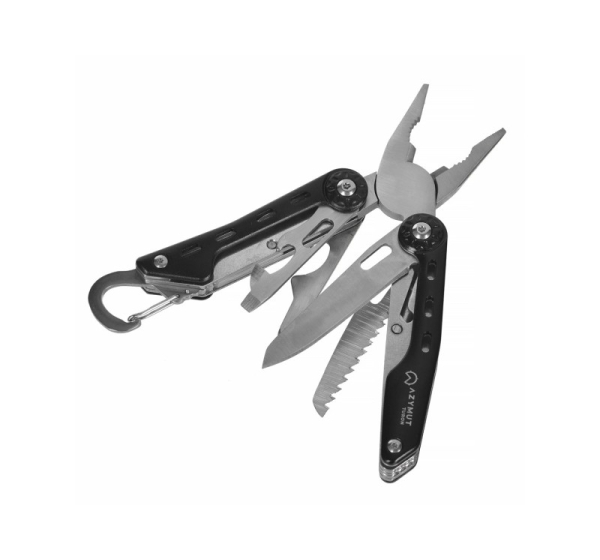 Multitool AZYMUT Turon - 10 tools + carabiner + belt pouch (H-P224108)