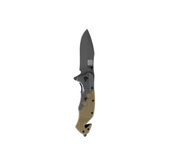 Commander Rescue 101 INC Knife, Black/Tan