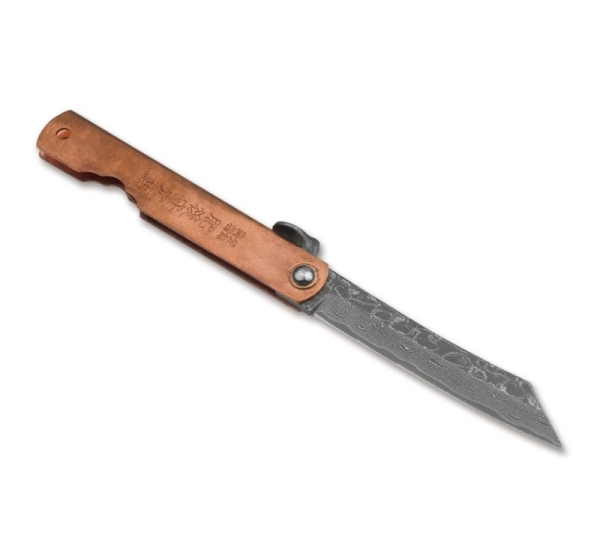 Higo Irogane Damascus Knife