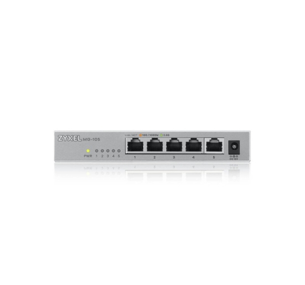 Zyxel XMG-105 Unmanaged 2.5G Ethernet (100/1000/2500) Grey
