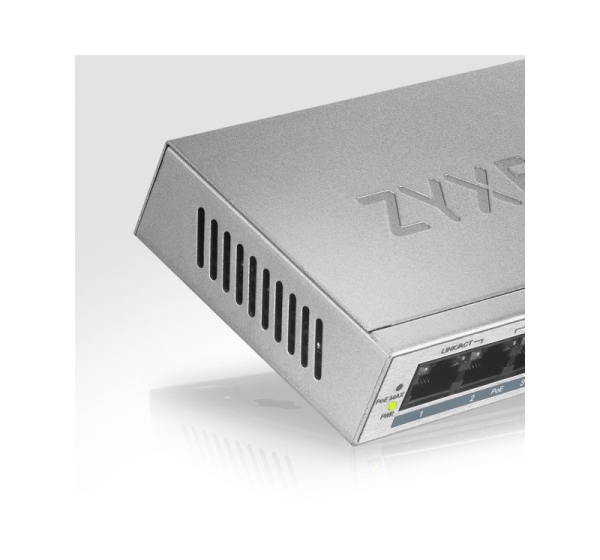 Zyxel GS1005HP Unmanaged Gigabit Ethernet (10/100/1000) Power over Ethernet (PoE) Silver