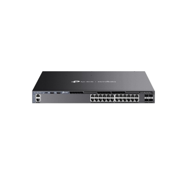 TP-Link Omada 24-Port Gigabit Stackable L3 Managed PoE+ Switch with 4 10G Slots