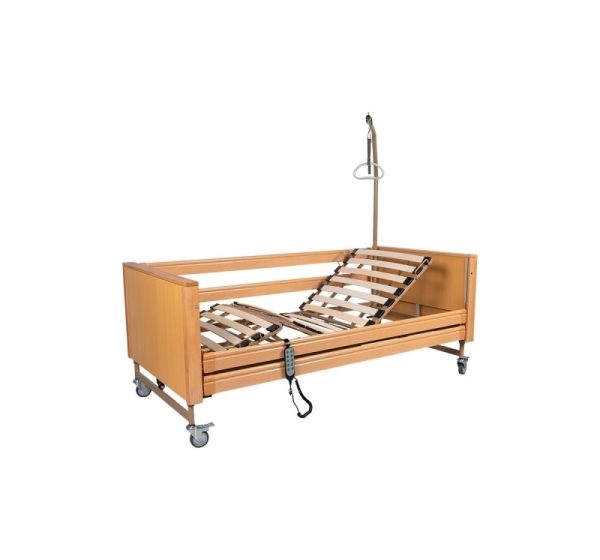 rehabilitation and care bed, CAREBED PREMIUM wooden bed surface