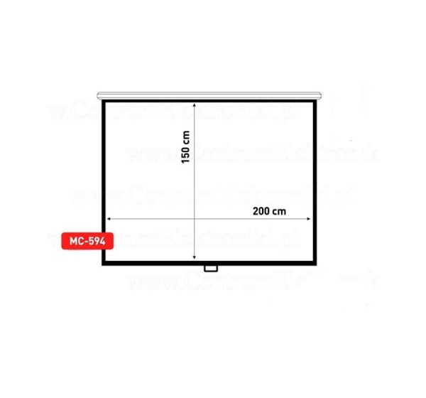 Maclean MC-594 projection screen 2.54 m (100") 3:4