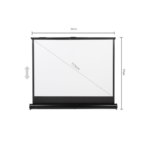 Maclean MC-961 Portable Projection Screen Compact 45" 4:3 Free-Standing Office Cinema