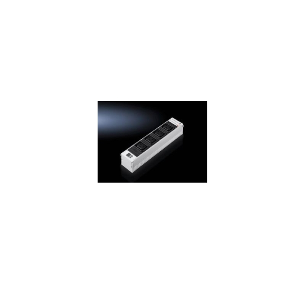 Rittal DK 7856.230 power extension 4 AC outlet(s) Indoor Black, Grey