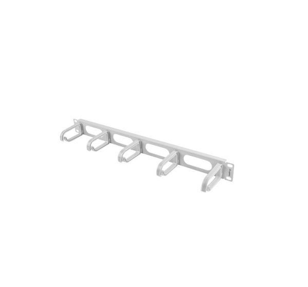 LANBERG CABLE ORGANISER 19" (1U, TYPE B, Gray) AK-1205-S