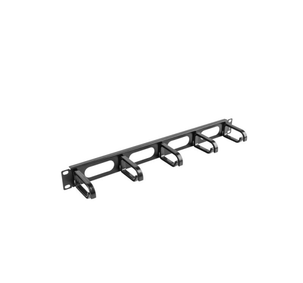 LANBERG CABLE ORGANISER 19" (1U, TYPE B, BLACK) AK-1205-B