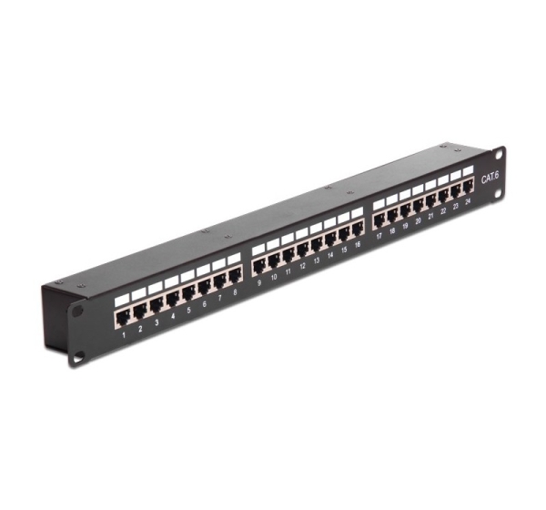 Patch Panel Cat6 Rack Mount 1U 44x44 mm