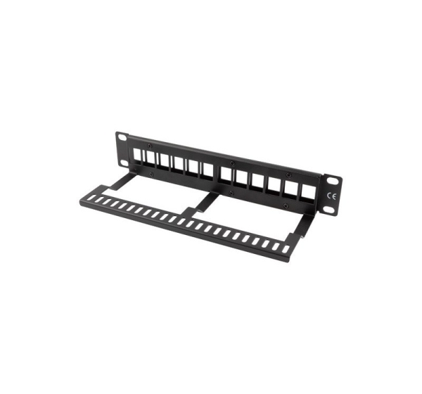 LANBERG EMPTY PATCH PANEL 12 PORTS 1U 10" BLACK