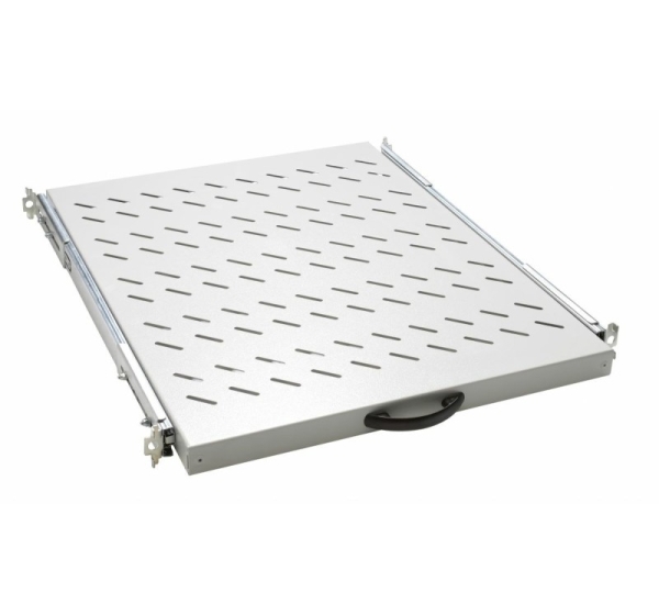 Equip Sliding Shelf 19', 1U, 800MM, Grey
