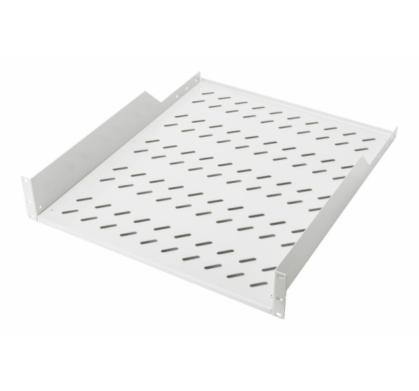Equip Fixed Shelf 19', 2U, 800MM, Grey