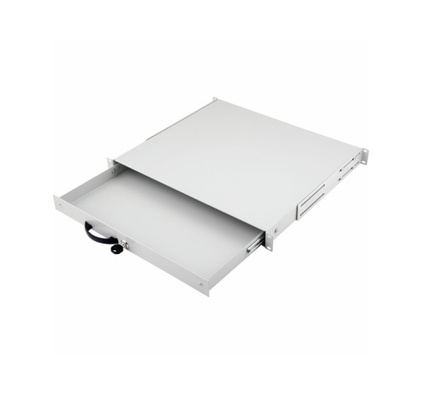 Equip Lockable Drawer 19', 1U, RAL7035 Grey