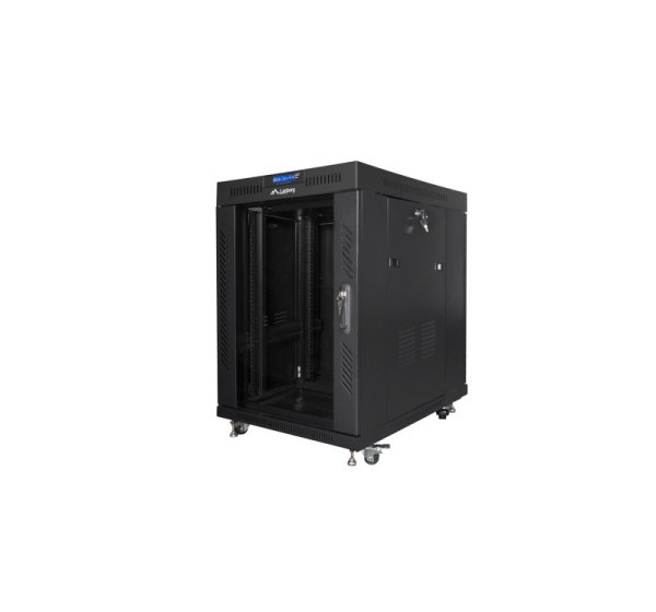 Lanberg FF01-8015-12BL rack cabinet 15U Freestanding rack Black