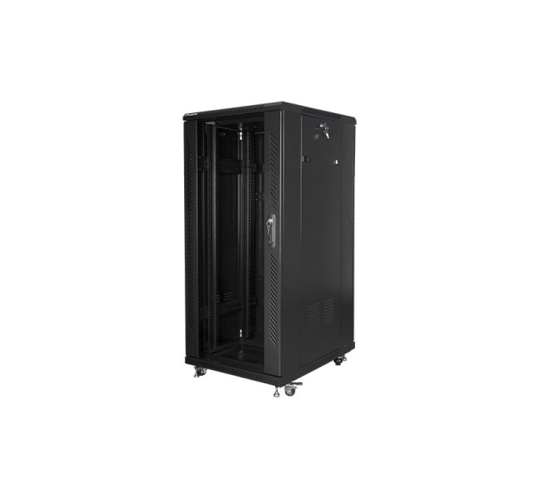 Lanberg FF01-6827-12B rack cabinet 27U Freestanding rack Black