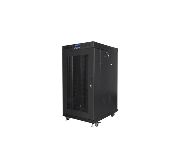 Lanberg FF01-8822-23BL rack cabinet 22U Freestanding rack Black