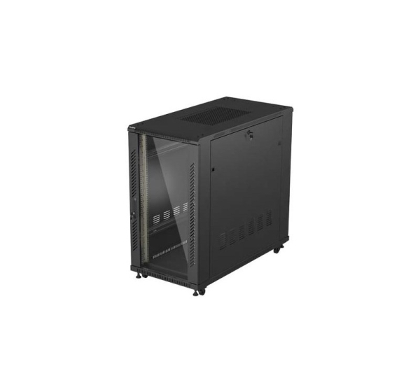 Lanberg FF01-6222-12B rack cabinet 22U Freestanding rack Black