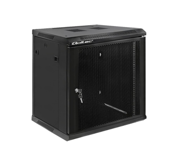 Qoltec 19" RACK cabinet 12U 600 x 635 x 450 Perforated Doors