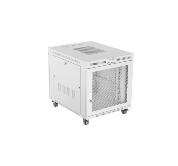 Free-standing rack cabinet 19" 15U 800x1000 grey perforated door LCD Lanberg (flat pack)