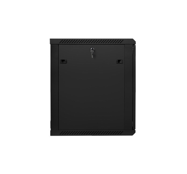 Lanberg wall-mounted installation rack cabinet 19'' 15U 600x600mm black (glass door)