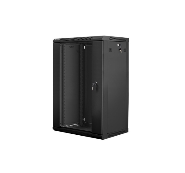 Lanberg WF01-6418-10B rack cabinet 18U Wall mounted rack Black