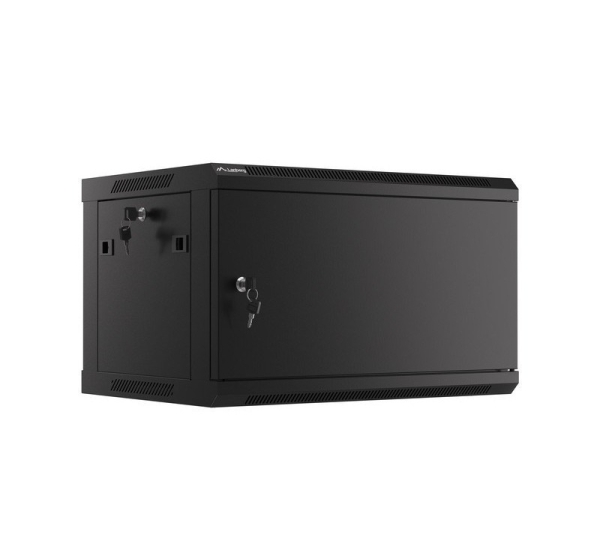 Lanberg WF01-6406-00B rack cabinet 6U Wall mounted rack Black