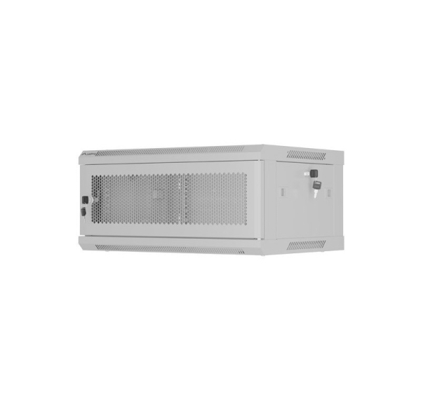WALL-HUNG RACK CABINET 19" 4U 600X450 GREY PERFORATED DOOR LANBERG (FLAT PACK)