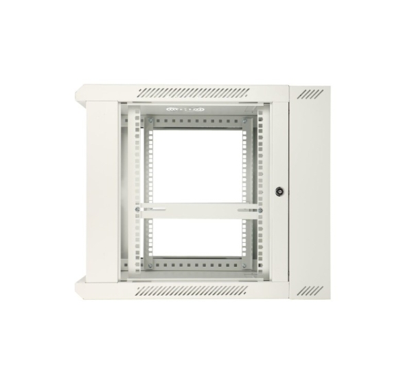 Extralink Rackmount cabinet 12U 600x600 AZH Gray wall mounted, swing type