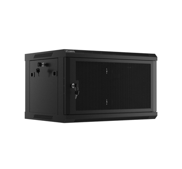 Lanberg WF01-6406-23B rack cabinet 6U Wall mounted rack Black