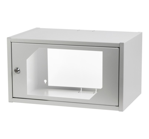 Digitus CL-19 06U rack cabinet 6U Wall mounted rack Light grey