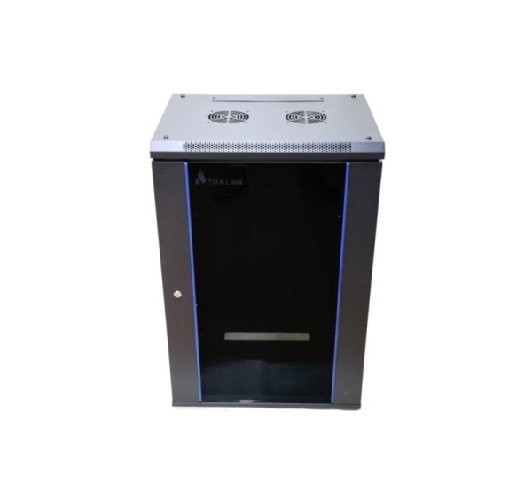 Extralink 19" 18U 600x600 mm wall-mounting cabinet Black