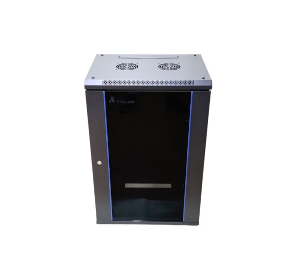 Extralink Rackmount cabinet 18U 600x600 Black wall mounted