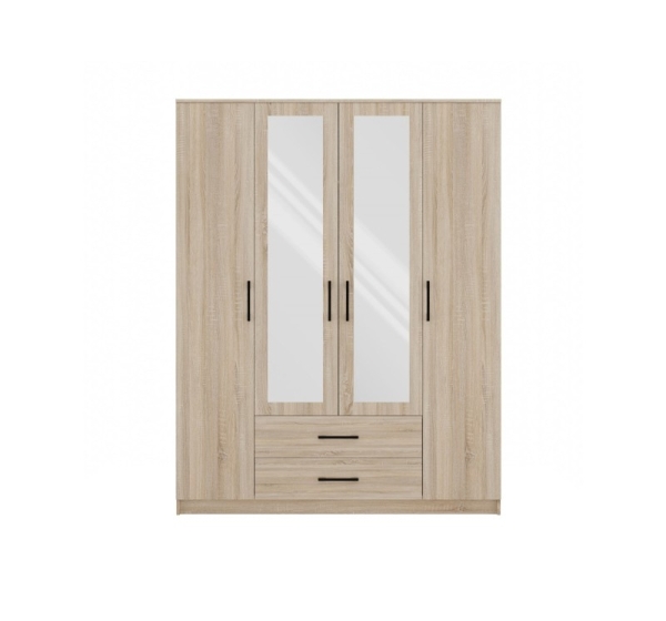 Topeshop ROMANA 160 SON bedroom wardrobe/closet 11 shelves 4 door(s) Oak