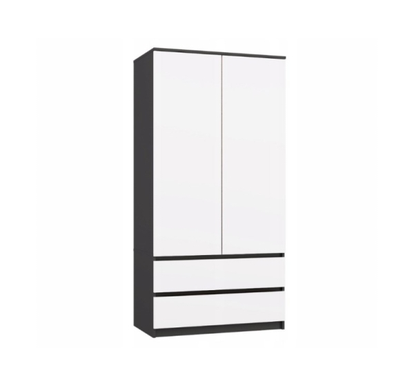 MALWA SS-90 wardrobe, anthracite/white