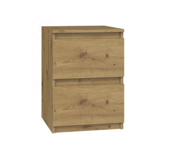 M2 Malwa bedside table 2 drawers Oak Artisan