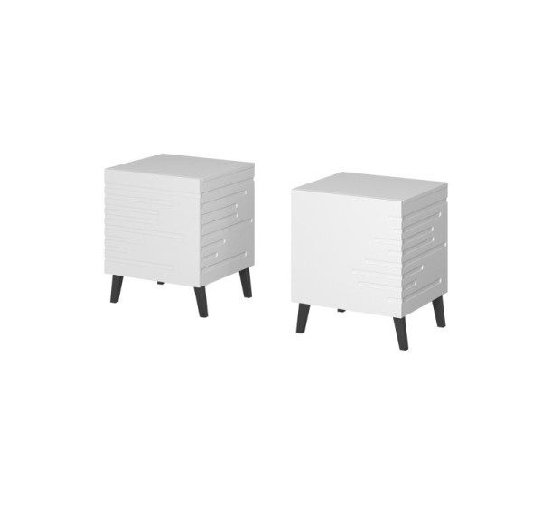 Cama Bedside table NOVA 44x40x52 white matt