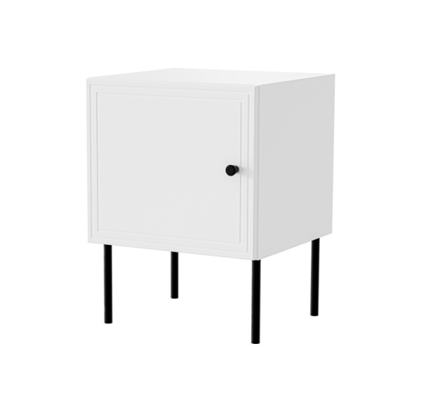 Bedside table 2 pcs PALAZZO BIS 45x39xH59 white matt