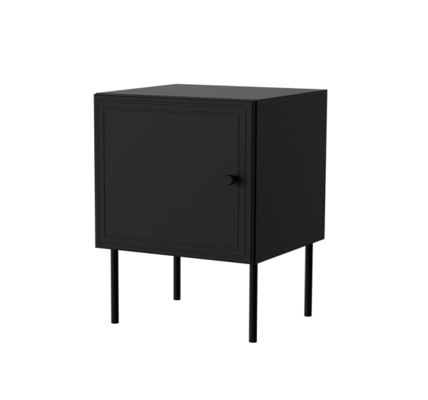 Cama Bedside table 2 pcs PALAZZO BIS 45x39xH59 mat black
