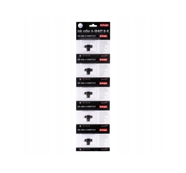 Activejet A-IR40T color roller set (replacement for Epson IR40T; Supreme; black, magenta, 5 pcs)