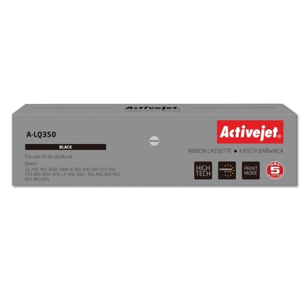 Activejet A-LQ350 Ink ribbon (Replacement for Epson S015633; Supreme; 2.500.000 characters; black)