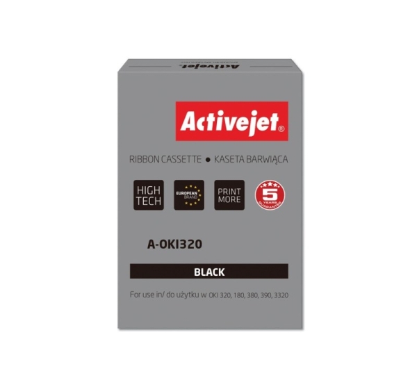 Activejet A-OKI320 Ribbon (replacement OKI 9002303; 3000000 characters; Supreme; black) 100 pieces
