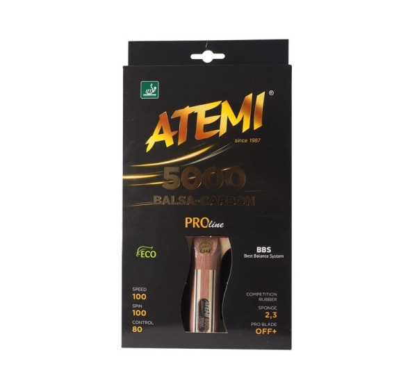 New Atemi 5000 Pro concave ping pong racket