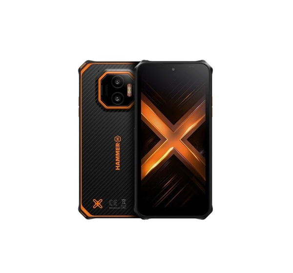 HAMMER Energy X2 5G 8/256 GB 15.5 cm (6.1") Dual SIM Android 15 USB Type-C 8 GB 5000 mAh Black, Orange