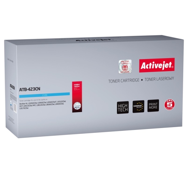 Activejet ATB-423CN toner (replacement for Brother TN-423C; Supreme; 4000 pages; cyan)