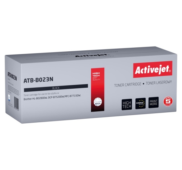 Activejet ATB-B023N Toner (replacement for Brother TN-B023; Supreme; 2000 pages; black)
