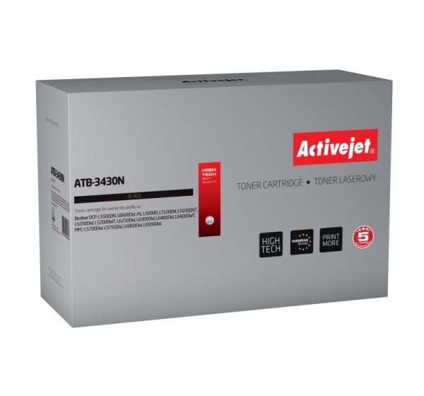 Activejet ATB-3430N toner (replacement for Brother TN-3430; Supreme; 3000 pages; black)