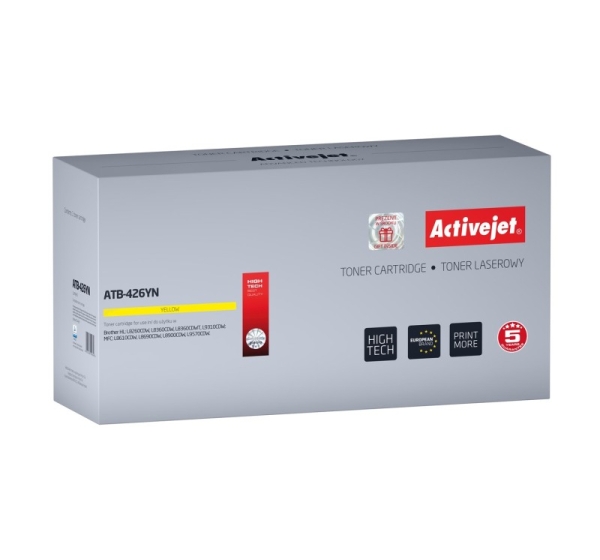 Activejet ATB-426YN toner (replacement for Brother TN-426Y; Supreme; 6500 pages; yellow)