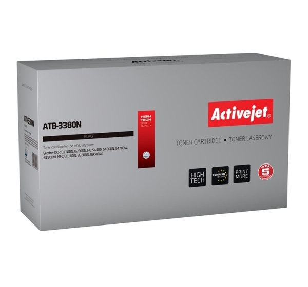 Activejet ATB-3380N Toner (replacement for Brother TN-3380; Supreme; 8000 pages; black)