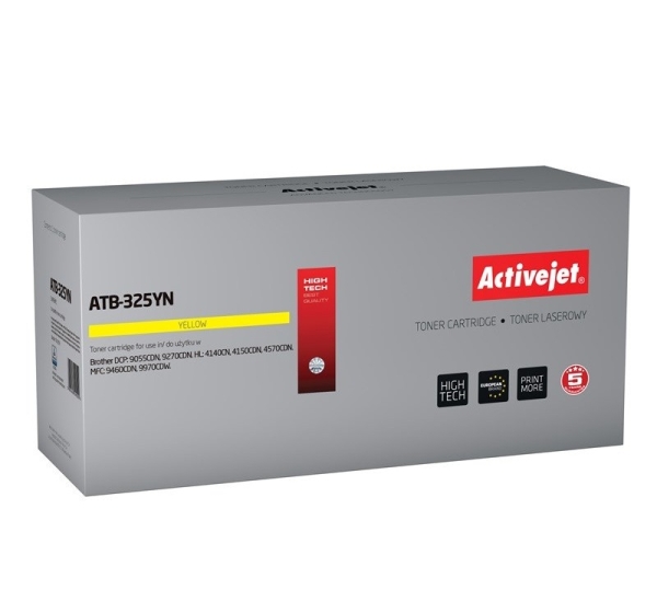 Activejet ATB-325YN toner (replacement for Brother TN-325Y; Supreme; 3500 pages; yellow)