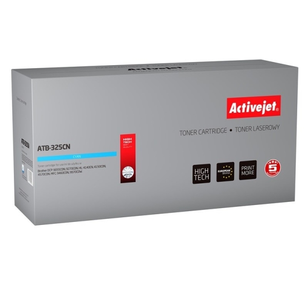 Activejet ATB-325CN Toner (replacement for Brother TN-325C; Supreme; 3,500 pages; cyan)